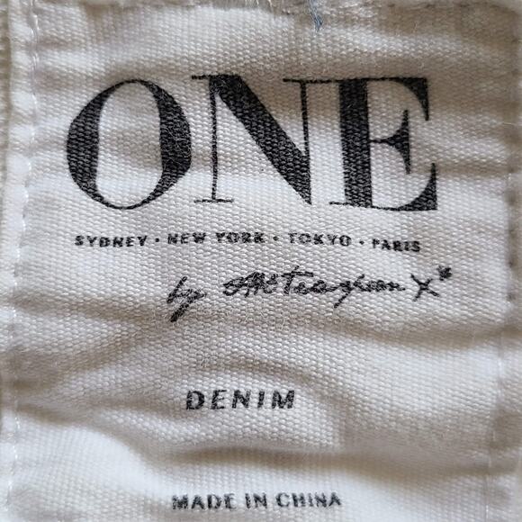 ONE BY ONETEASPOON Hawks Relaxed High Rise Twisted Cuff Hem Denim Shorts‎ 26 - Picture 11 of 12